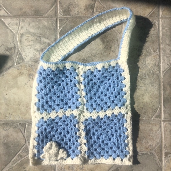 Handmade Crochet Dreamy Cloud Tote Bag - Picture 2 of 5